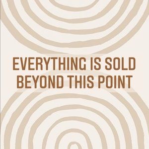 EVERYTHING BELOW IS SOLD